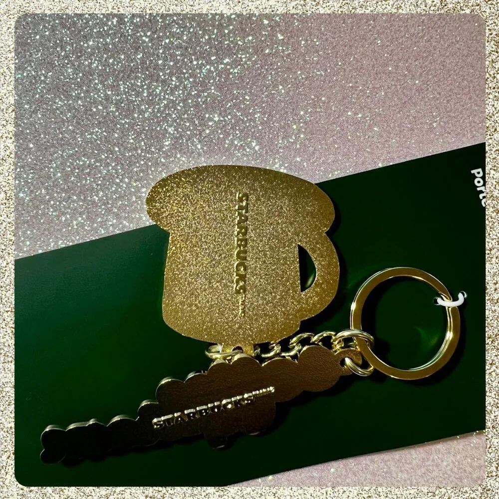 🎄☕ NWT 2025 Starbucks Enameled Metal "Coffee Person" Keychain - Picture 4 of 6